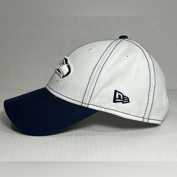 Seattle Seahawks Adjustable Hat New Era 9Forty White Blue OSFM RN11493 CA40289 - Picture 6 of 11